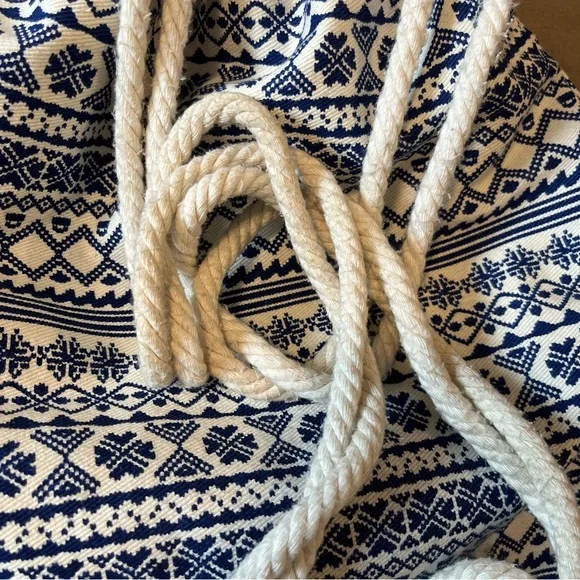 Patterned Canvas Backpack - Picture 7 of 9